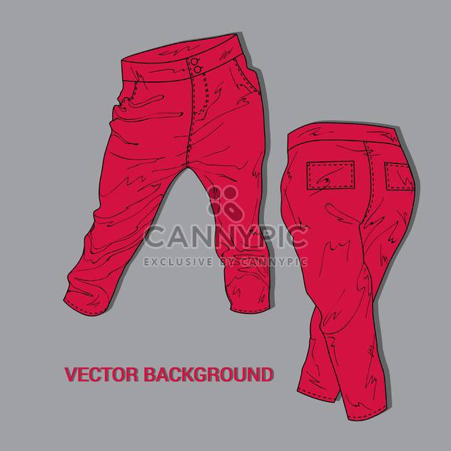 Red casual women pants - vector #128363 gratis