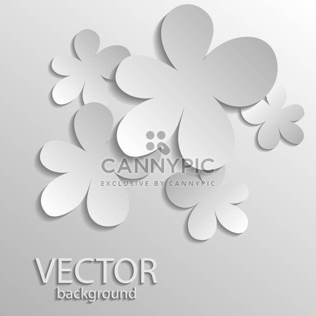 Vector illustration of silver gradient flowers - Free vector #128853