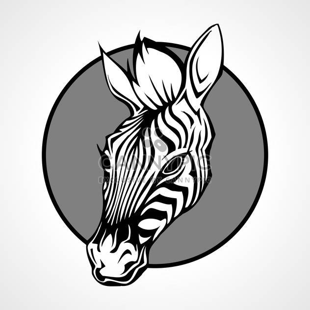 zebra animal muzzle illustration - vector gratuit #129023 