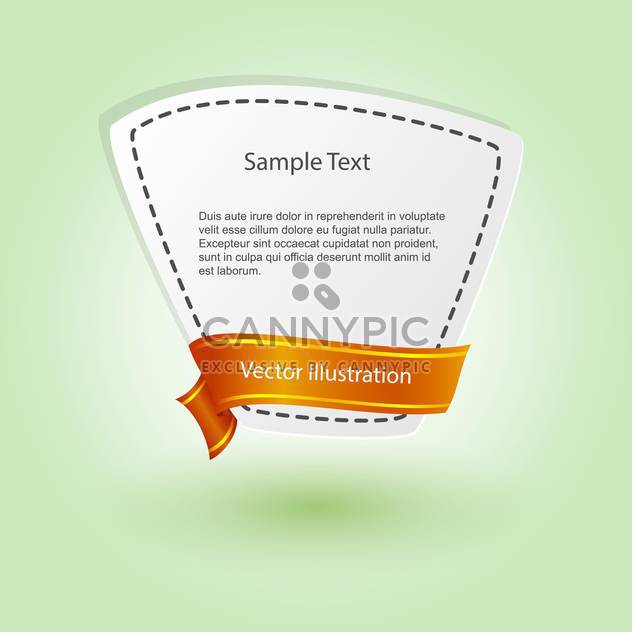 vector blank banner with ribbon - vector gratuit #129193 
