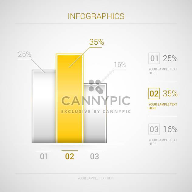 Infographic vector business graphs and elements - Free vector #129933