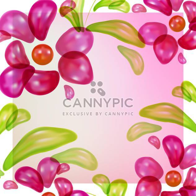 Abstract colorful floral vector background - vector #130143 gratis