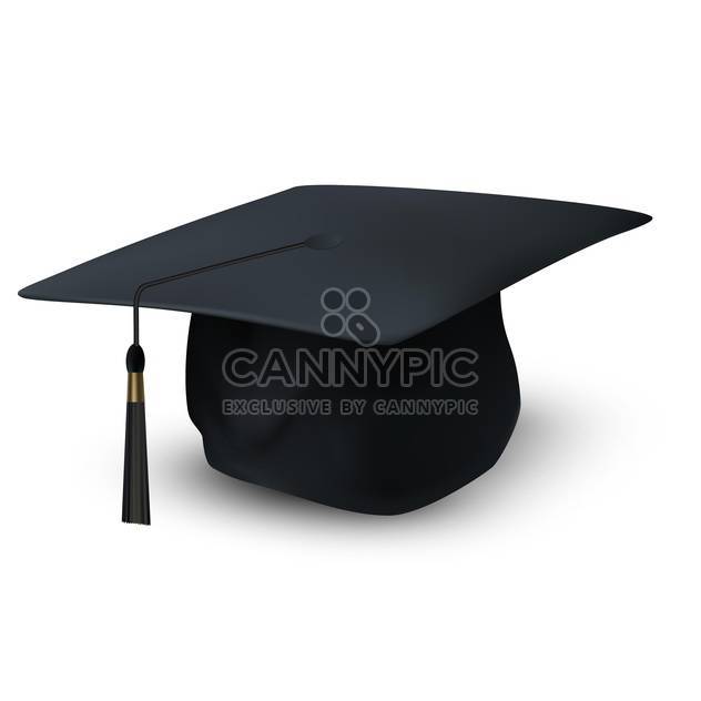 graduation cap vector illustration - vector #130333 gratis