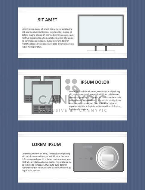 abstract website technology banners - Kostenloses vector #130353