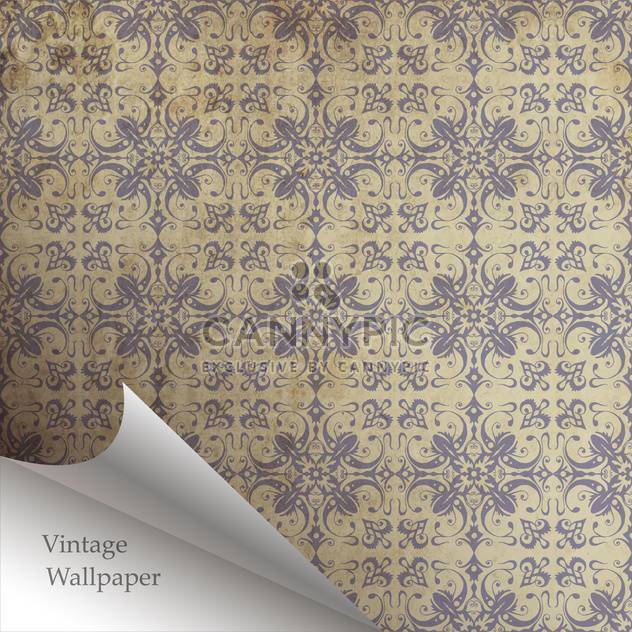 Vector wallpaper design with folded corner - vector gratuit #130863 