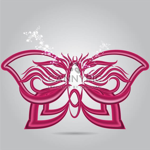 Purple abstract butterfly vector illustration - Free vector #130933