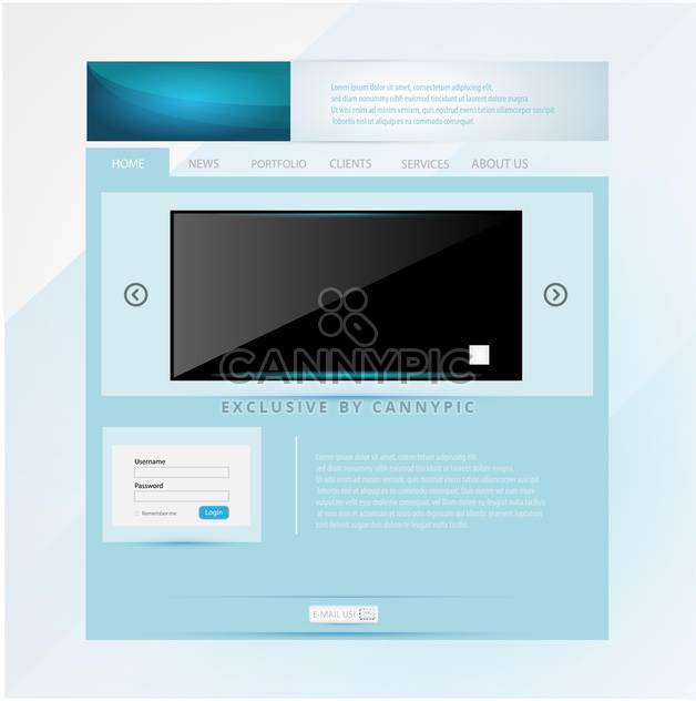 Web site design template vector illustration - vector gratuit #131083 