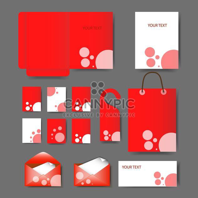 Set of templates corporate identity - Free vector #131113