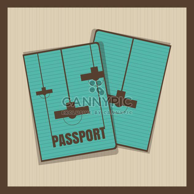 Lamp passport cover vector illustration - бесплатный vector #131263