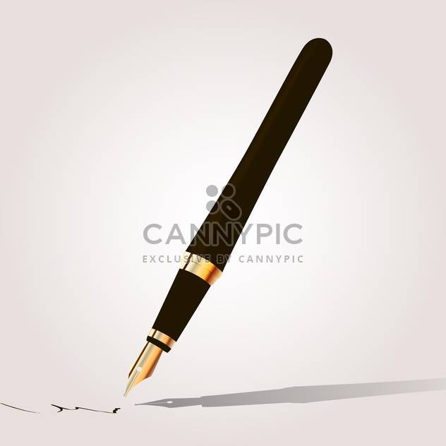Fountain pen vector illustration - vector gratuit #131283 