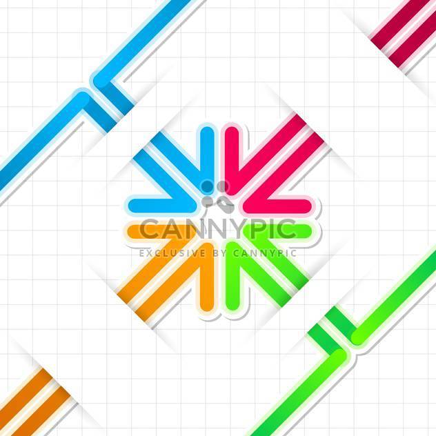 Arrow stickers vector set on white background - Free vector #131363