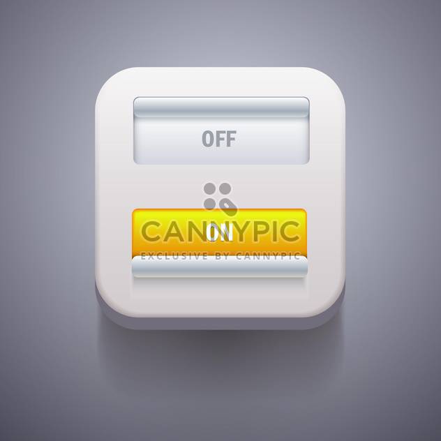 Toggle Switch On and Off position vector illustration - vector #132013 gratis