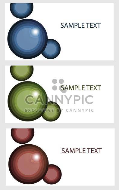Vector banners with colored bubbles - vector #132223 gratis