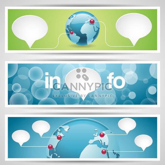 World globe, network icons,vector illustration - Free vector #132433