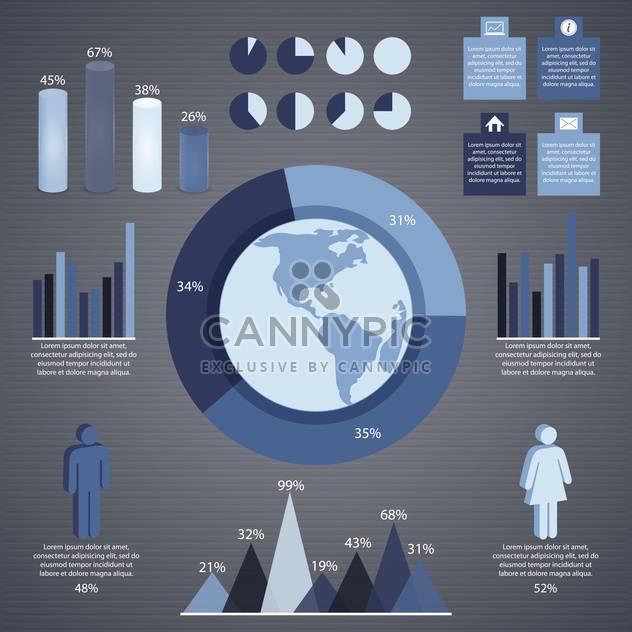 infographic elements and information graphic - Kostenloses vector #132683