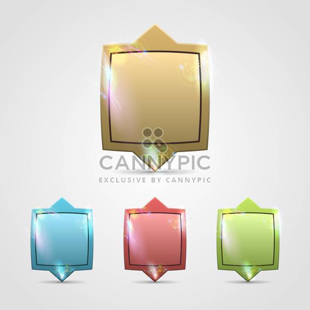 colored glossy blank web buttons - Kostenloses vector #132803