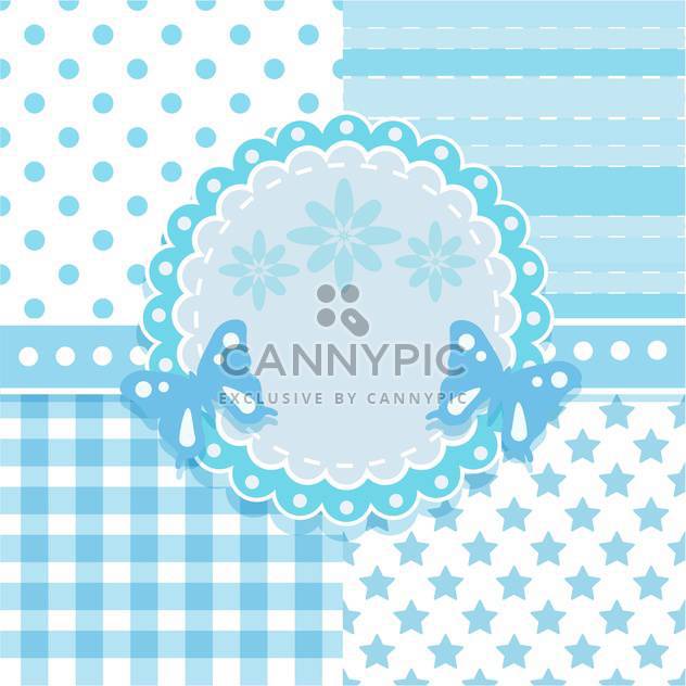frame and seamless background patterns - vector #132813 gratis
