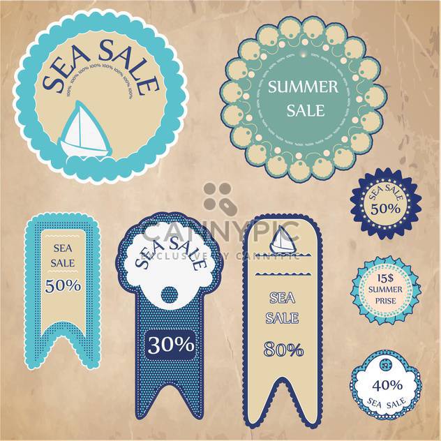 shopping sale signs background - Free vector #134063
