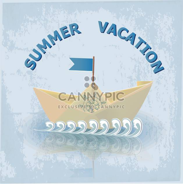 summer vacation travel illustration - vector gratuit #134083 