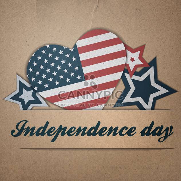 vintage vector independence day background - vector gratuit #134743 