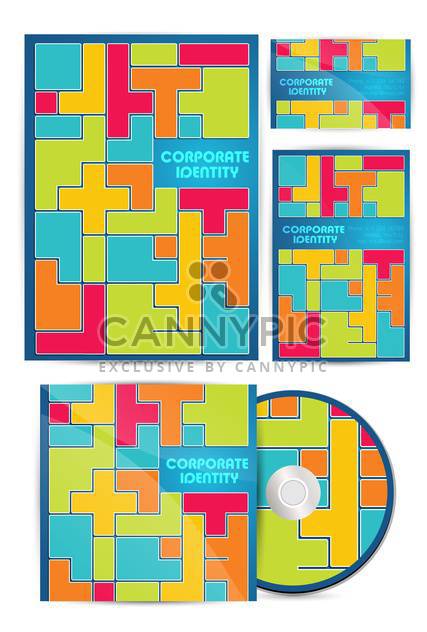 vector colorful corporate identity background - vector #134973 gratis