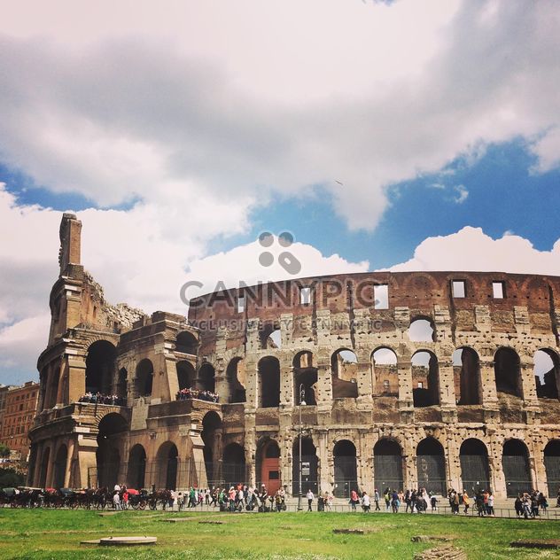 Tourists visit Colosseum in Rome - Free image #136693