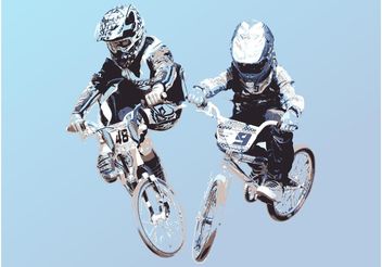 Bike Race - vector gratuit #138963 