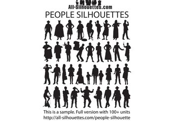 People Silhouette - vector gratuit #139523 