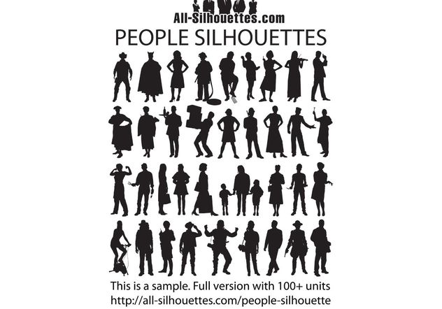 People Silhouette - Kostenloses vector #139523