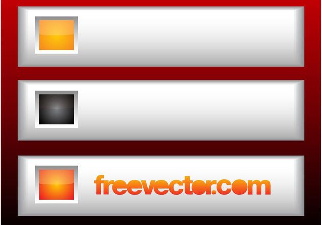 Metallic Web Buttons - vector gratuit #139763 