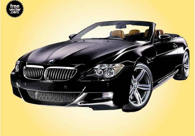Black BMW - vector gratuit #140703 