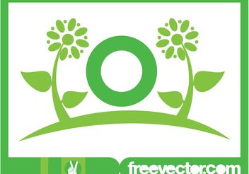Flowers Logo Template - vector gratuit #142813 