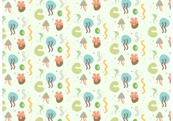 Abstract Plants Vector Background - Free vector #144093