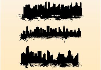 Splatter Cityscapes - vector #145273 gratis