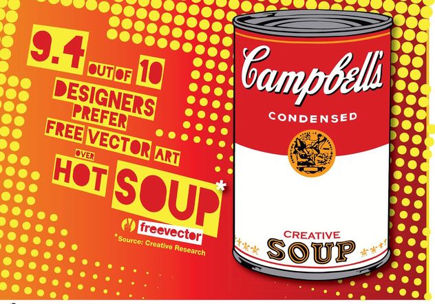 Pop Art Soup - vector #147083 gratis