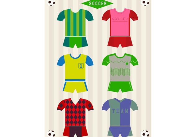 Soccer Vector Uniforms - Kostenloses vector #148233