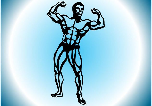 Muscular Man - Free vector #148553
