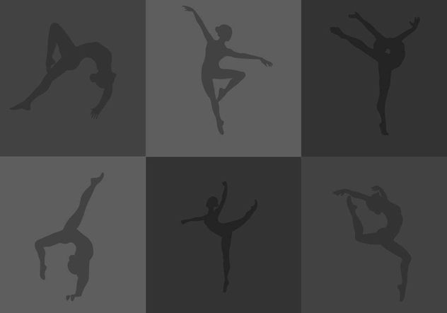 Gymnast Silhouette - Free vector #148613