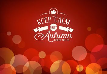 Free Autumn Sale Vector Poster - Free vector #150433