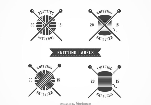 Free Knitting Vector Labels - vector #150893 gratis
