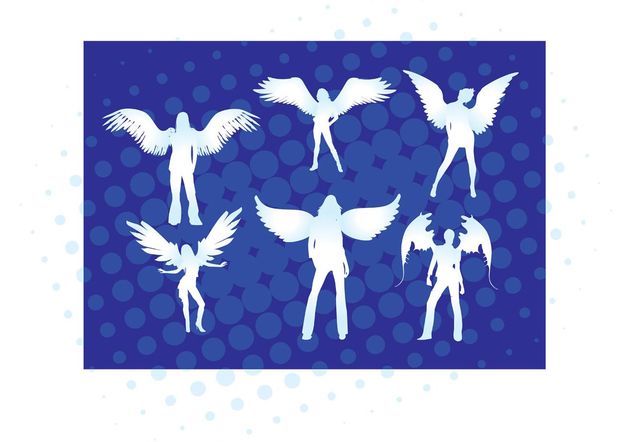 Angel Girls - Free vector #151263