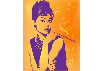 Audrey Hepburn Image - vector #151353 gratis