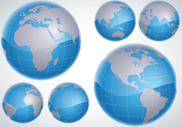 3D Globes - Free vector #152503