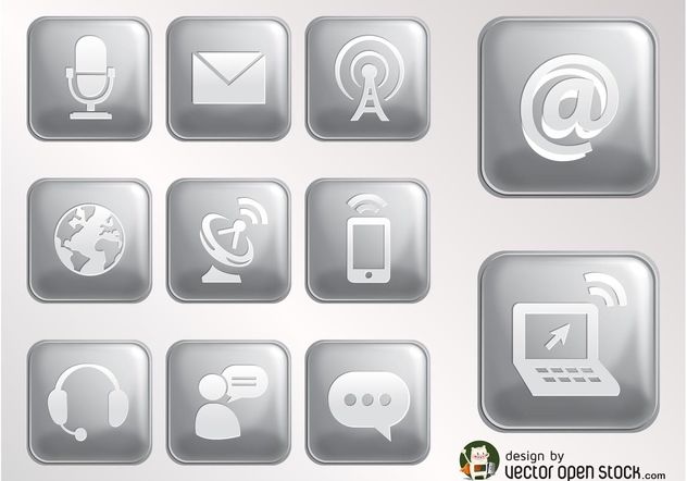 Internet Icons Vector - Free vector #153763