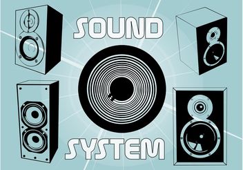 Sound System - Free vector #154173