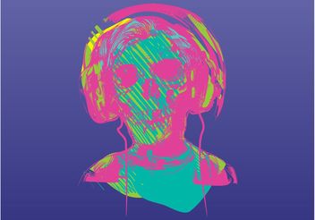Music Zombie - Free vector #155503