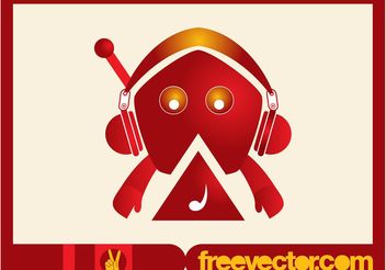 Music Character Vector - vector gratuit #155633 