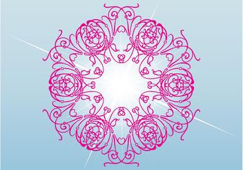 Pink Flower Vector - бесплатный vector #157123