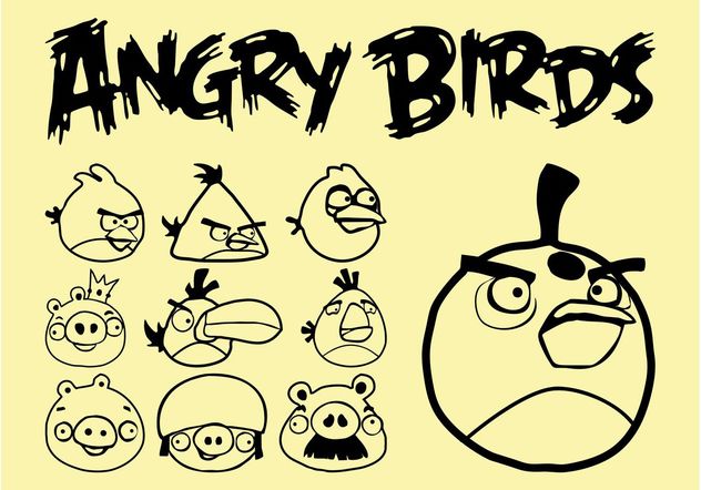 Angry Birds Vector - Free vector #157633