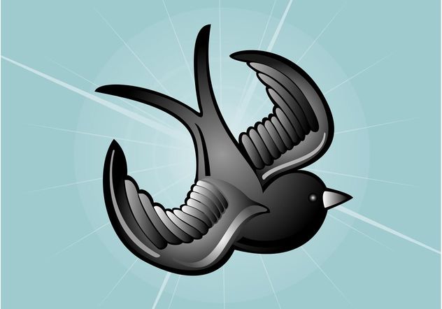 Tattoo Bird Vector Image - Free vector #157733